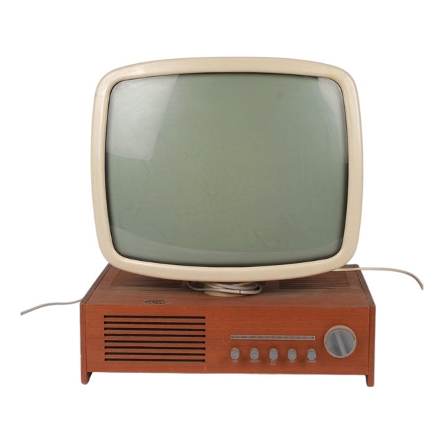 Mid 20th Century Stig Lindberg Lumavision Typ Lt 104 Tv Set in Teak For Sale