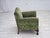 Danish Armchair in Green Velour and Carved Oak, 1950s For Sale - Image 11 of 18