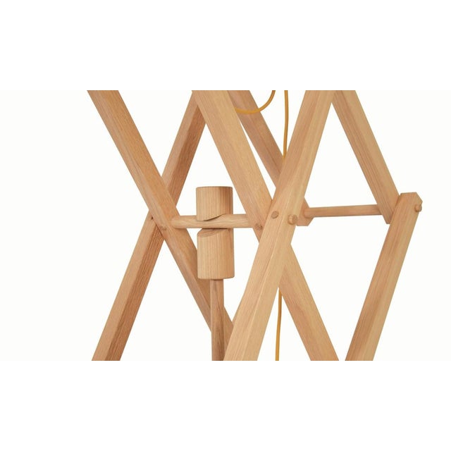 Wood Digit Floor Lamp by Studio Pin For Sale - Image 7 of 15