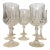Vintage French Cristal D’Arques Longchamp Crystal Wine Glasses Set of 8 For Sale