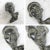 MCM to Art Deco Style Ebonized Oak Carved Female Bust Vintage Wall Sculptures, a Pair For Sale - Image 12 of 13
