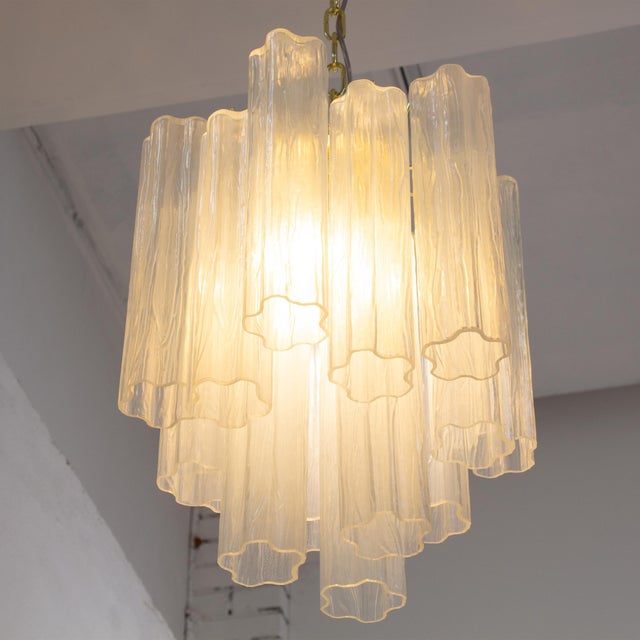 Opalino Murano Classic Opal Glass Chandelier, Italy, 1990s For Sale - Image 10 of 18