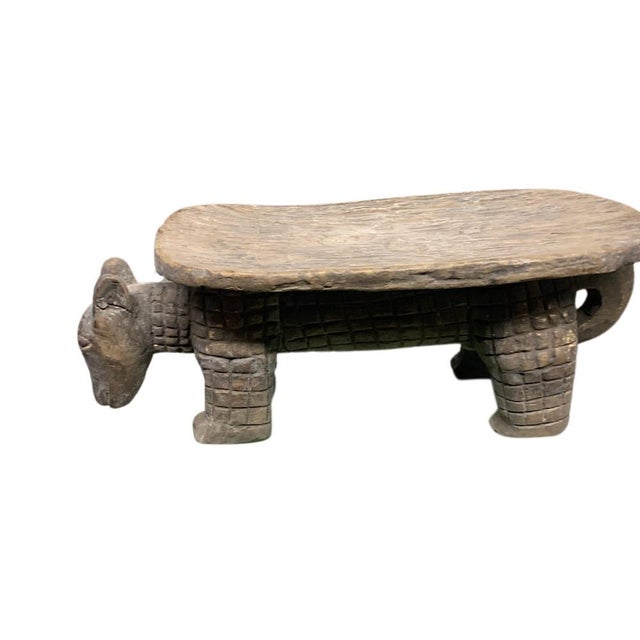 Tribal Vintage African Stool For Sale - Image 3 of 5