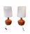 Vintage Mid Century Modern 1960s Lava Drip Glazed Ceramic Set of Table Lamps Pair For Sale - Image 10 of 11