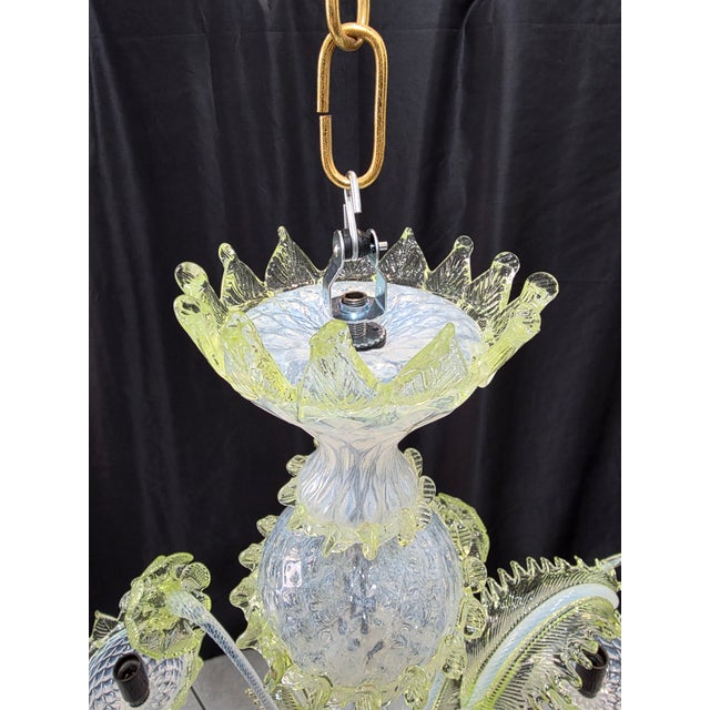 Vintage Murano Chandelier, 1980s For Sale - Image 10 of 13