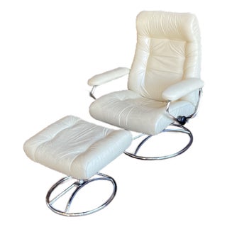 Ekornes Stressless Recliner and Ottoman For Sale