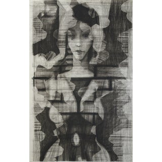 Sacha Chimkevitch, Mystery and Feminine Seduction, Original Watercolour & Pastel Drawing For Sale