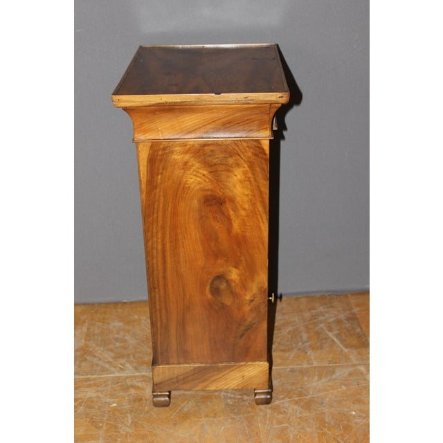 Antique Bedside Table in Walnut, 1800s For Sale - Image 9 of 13