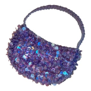 '90s Beaded Intricate and Festive. Purple Lavender Iff Brand For Sale
