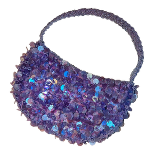 '90s Beaded Intricate and Festive. Purple Lavender Iff Brand