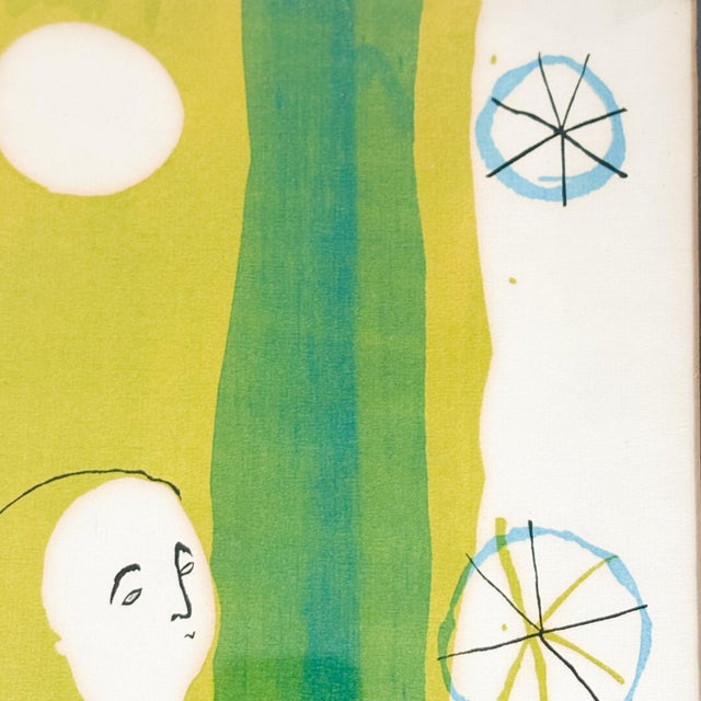 Wood Diran K Dohanian "In the Garden" Serigraph, 1950's Signed Matted and Framed MidCentury Diran Dohanian Signed Artwork For Sale - Image 7 of 10