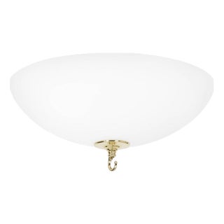 Stävie Ceiling Lamp in Brass and Matte White Glass from Konsthantverk, Sweden For Sale
