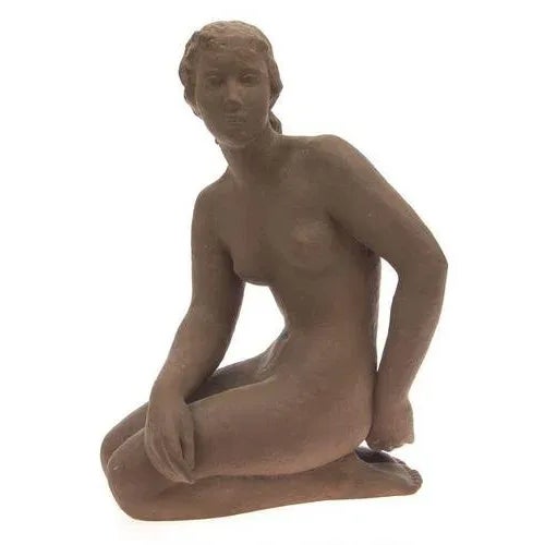 Majolica Figure of Women For Sale - Image 6 of 6