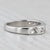 0.70ctw Channel Set Diamond Wedding Band 14k White Gold Size 5.25 Anniversary Ring For Sale In Greensboro - Image 6 of 8
