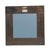 Farmhouse Vintage Barn Wood Mirror Dark Stain Real Wood For Sale - Image 3 of 5