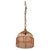 French Riviera Round Pendant in Rattan and Wicker, Italy, 1970s For Sale - Image 12 of 12