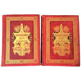 19th Century Masterpiece Big Book "The Superstitions of Humanity" For Sale