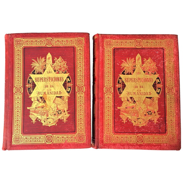 19th Century Masterpiece Big Book "The Superstitions of Humanity" For Sale