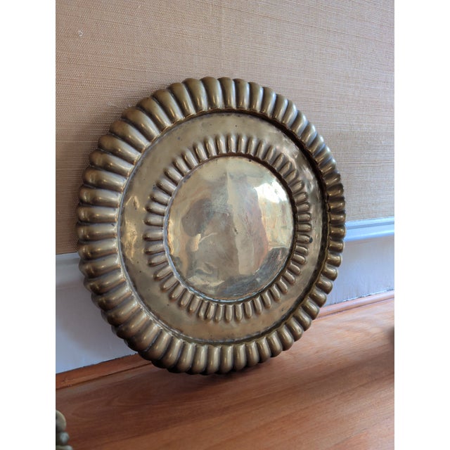 Large Vintage Turkish Brass Mangel – Ornamental Decorative Vessel For Sale - Image 4 of 6