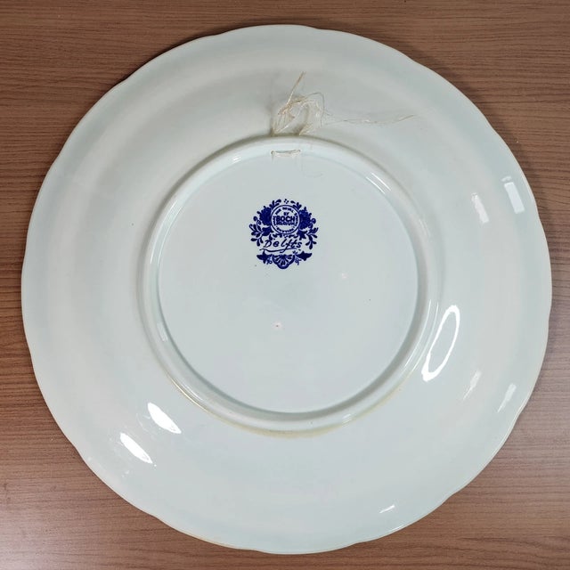 Add a touch of classic Dutch charm to your collection with this **Vintage 1960s Large Delfts Boch Belgium Blue Windmill...