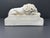 Sculpture Materials 1990s Neoclassical Recumbent Lion Bookends by House Parts – Ivory Architectural Library Decor, Pair For Sale - Image 7 of 11