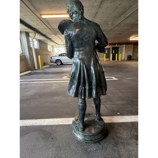 Metropoliton Galleries Attributed Life Size Bronze Garden Statuary of Mozart For Sale - Image 16 of 16