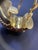 Late 20th Century Pair of Seaman Schepps 18k Yellow Gold Carved Translucent Amber Shrimp Earclips For Sale - Image 9 of 9