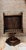 A nautical-style rotating bar table from the early 20th century, of Italian origin. Made of olive wood with brass...