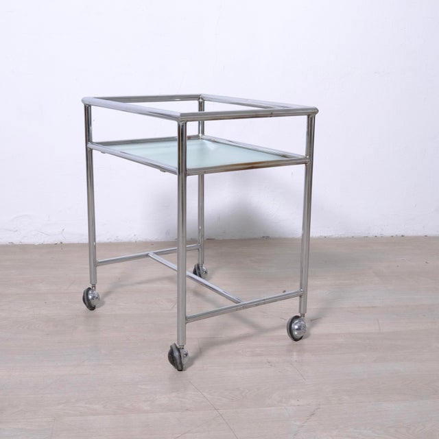 Vintage Italian Medical Cart, 1960s For Sale - Image 3 of 9