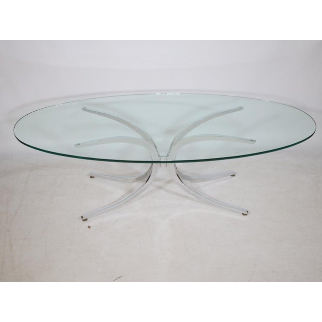 Mid-Century Modern Italian Metal and Glass Spider Coffee Table, 1970s For Sale - Image 12 of 12
