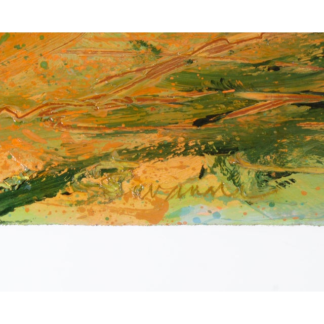S1980s “Savannah” Abstract Acrylic Landscape Diptych by Harry Hilson For Sale In Indianapolis - Image 6 of 9