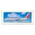 Late 20th Century Poster Airplane "Silver One" Large Print Southwest Airlines 25th Anniversary Framed Art For Sale