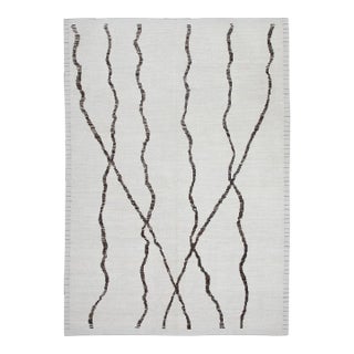 21st Century Modern Moroccan Wool Style Rug 7'11"x10'8" For Sale