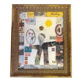 Contemporary Original Wayne Cunningham Hands Across America Collage For Sale
