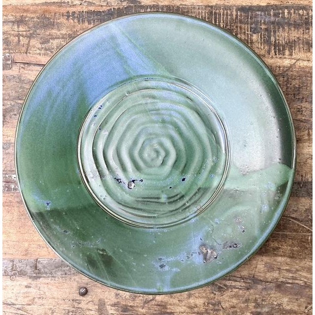 Ceramic Vintage Original Studio Pottery Platter For Sale - Image 7 of 8