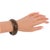 1940s Cocoa Brown Bakelite Bracelet Bangle with Pineapple Carving For Sale - Image 5 of 8