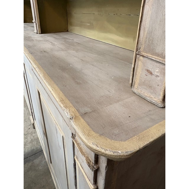 Grand Period French Directoire Painted Bibliotheque/Bookcase For Sale - Image 9 of 12