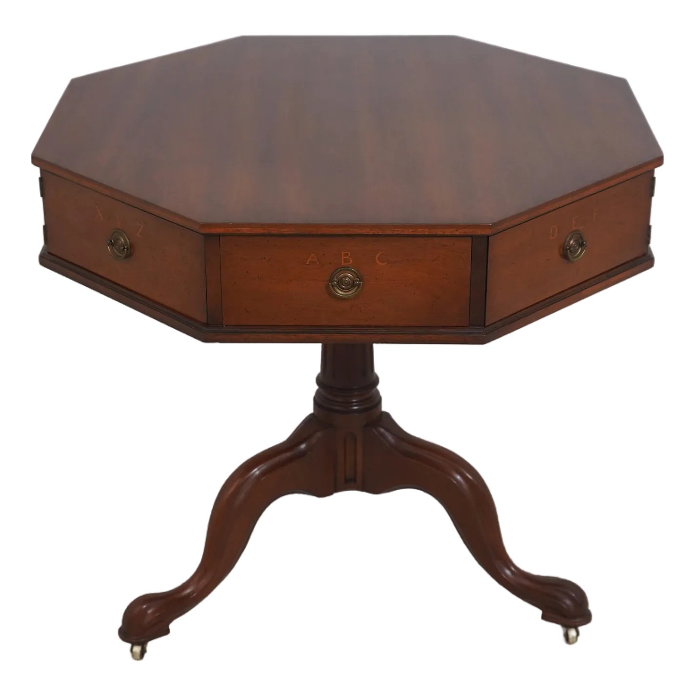 Biggs Thomas Jefferson Monticello Mahogany Rent Table | Chairish