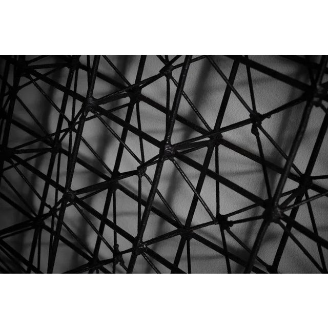 Geometric Three-Dimensional Metal Wall Mounted Sculpture, France, 1960s For Sale - Image 6 of 10