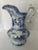 Asian 1980s Vintage Blue and White Asian Jug and Basin Set For Sale - Image 3 of 10