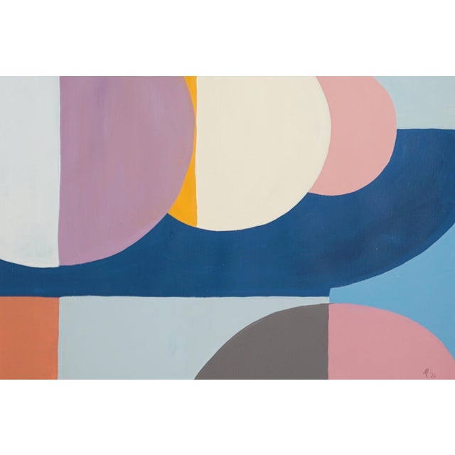 2026, Astronomy Drawing, Bauhaus Landscape, Copernicus Sketches, Acrylic Paint on Watercolor Paper by Natalia Roman - Set of 2 For Sale - Image 10 of 10