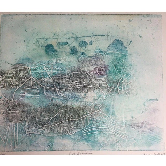 Hasegawa Shoichi, Essay Print Emerald Coast Brittany, 1970s, Etching For Sale - Image 13 of 13