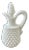 Westmoreland Glass Mid 20th-Century, Pattern #77 American Hobnail Milk Glass Cruet For Sale