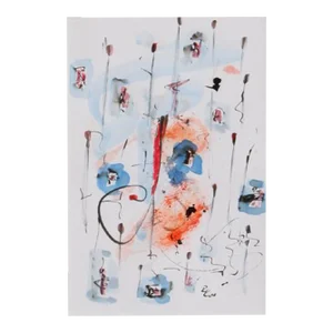 Abstracted Blue Flowers, Robert Kautz, Painting