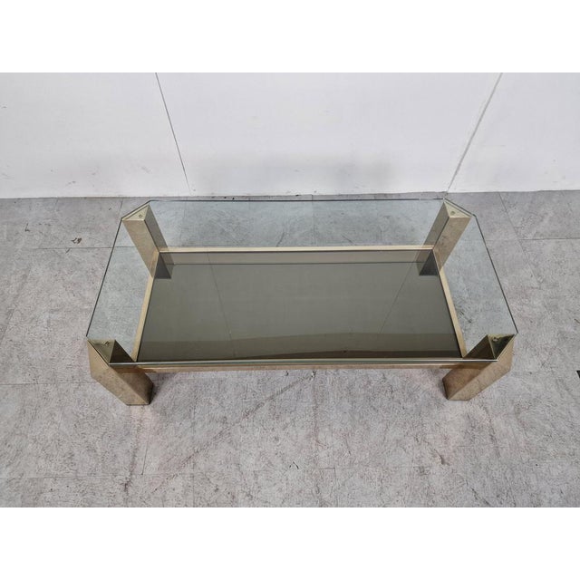 Vintage Golden Coffee Table, 1970s For Sale - Image 6 of 12