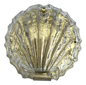 Murano Glass Shell Wall Lamp from Limburg, 1960s