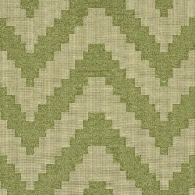 This large-scale, stepped chevron design is a cotton-wool faille weave with a textural melange yarn. It's a handsome,...