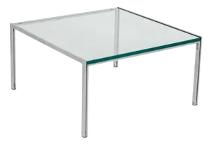 Chrome & Glass Luar Coffee Table by Ross Littell for ICF De Padova, 1970s