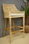 Wood and Rattan High Bar Stools, Set of 2 For Sale - Image 6 of 8