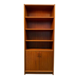 Vintage Danish Teak Mid-Century Modern Bookcase For Sale